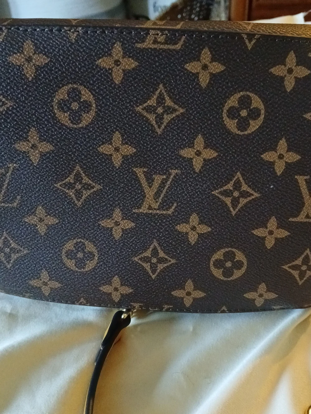 Louis Vuitton Fold Tote Satchel Crossbody PM Tri-Color Monogram + DUSTBAG